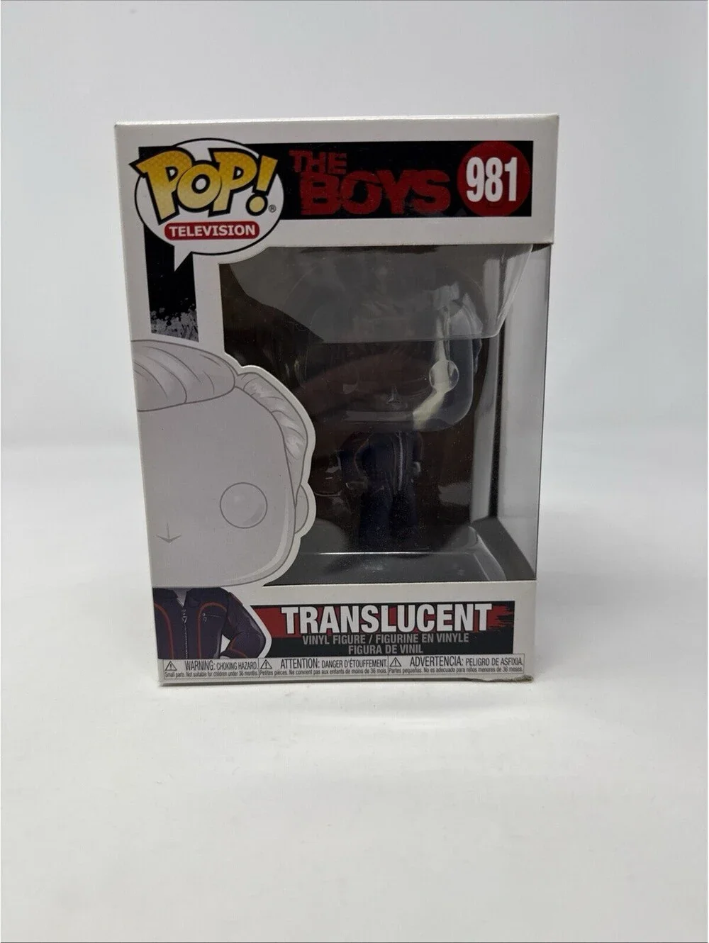 Funko Pop! Television The Boys Translucent Clear/Blue Vinyl Figure #981